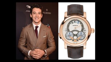 Montblanc wristwatch Miles Teller